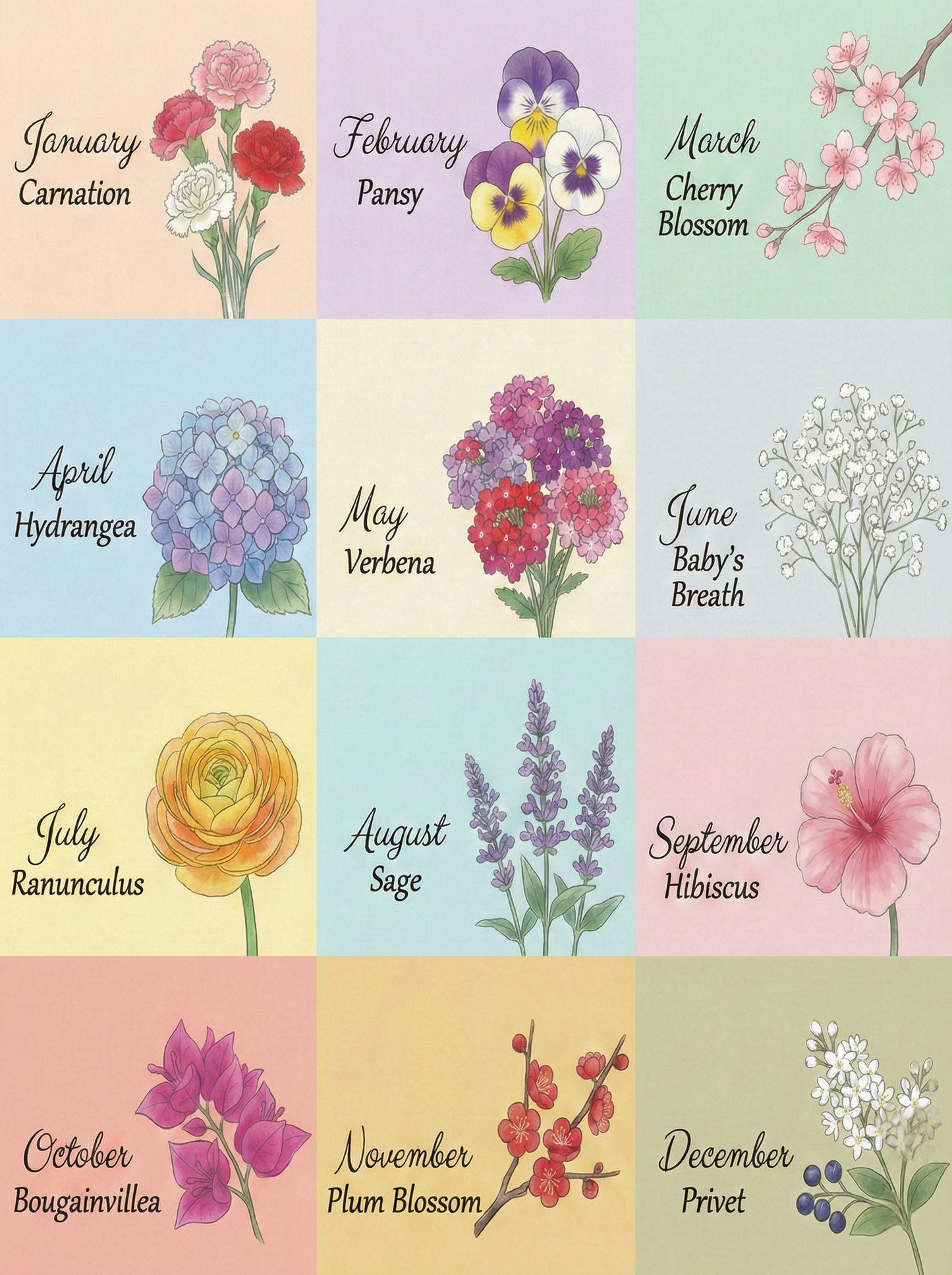 Monogramma Floreale Personalizzato