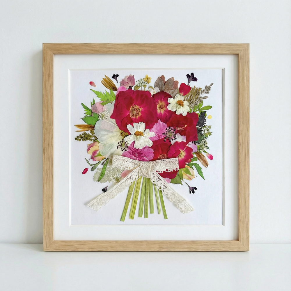 8 × 8 Bouquet di Fiori – Rosso