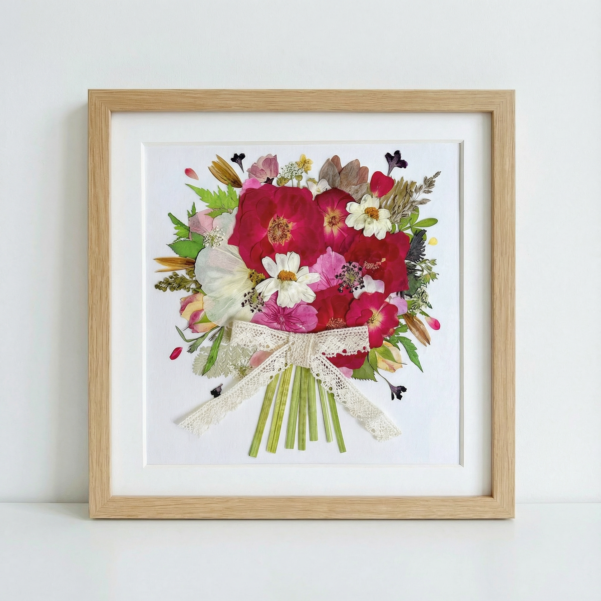 8 × 8 Bouquet di Fiori – Rosso