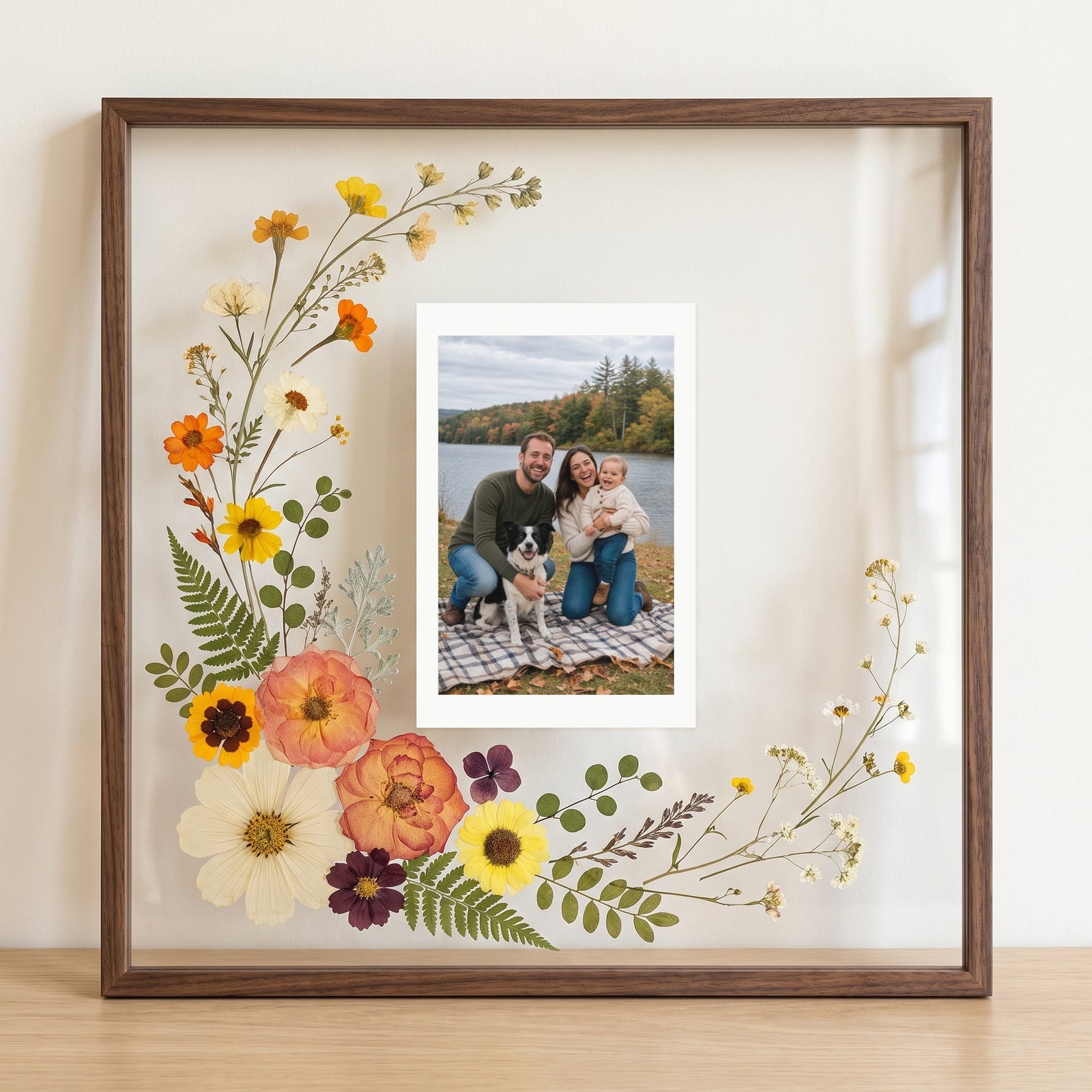 Floral Memory Photo Frame
