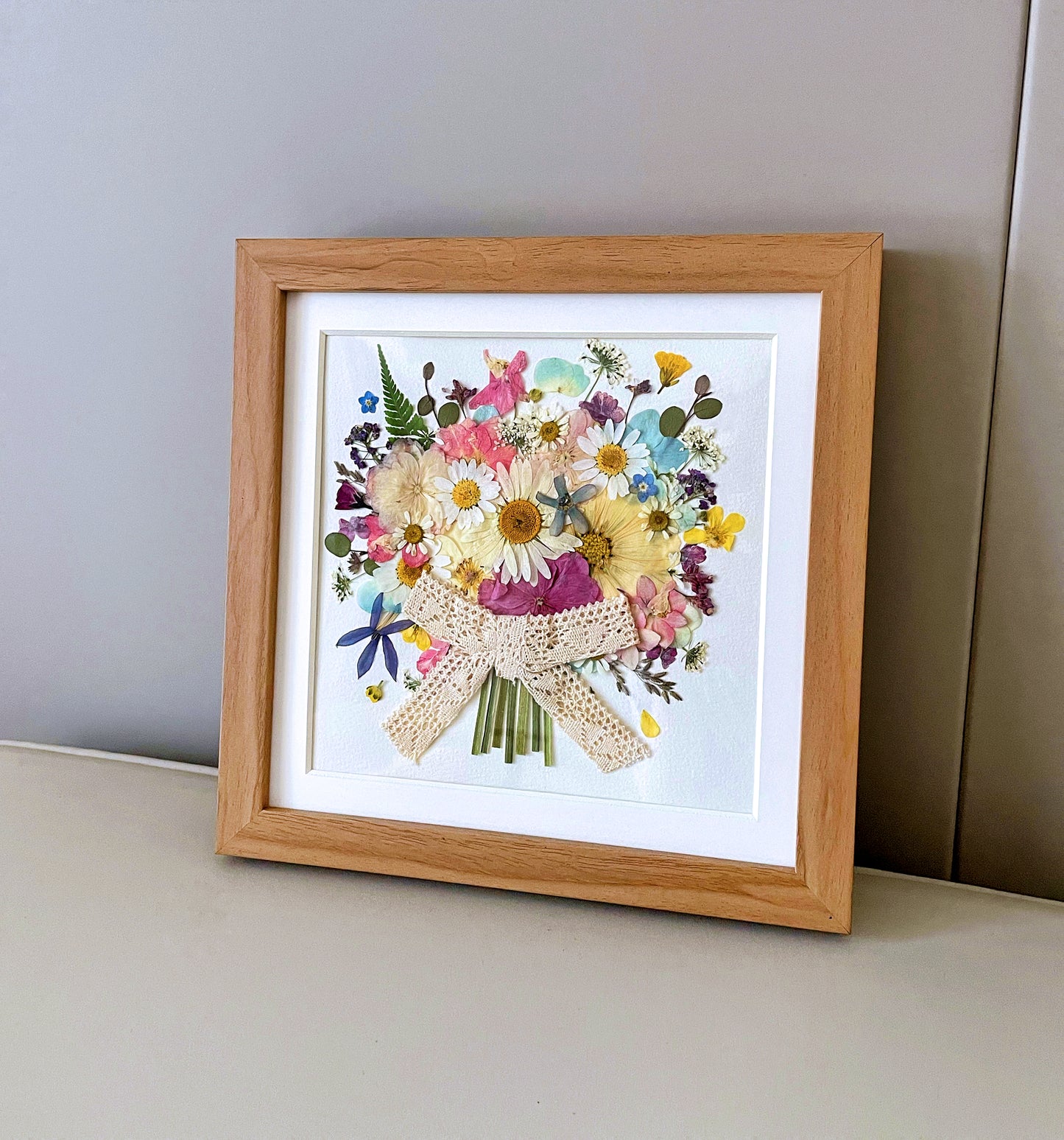 8 x 8 FLOWER BOUQUET  - PINK