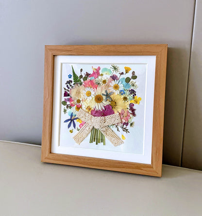 8 x 8 FLOWER BOUQUET  - PINK