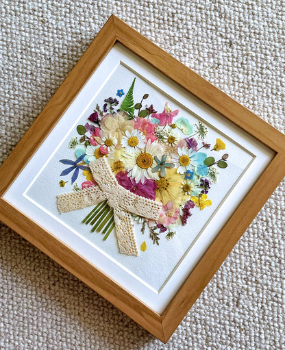 8 x 8 FLOWER BOUQUET  - PINK