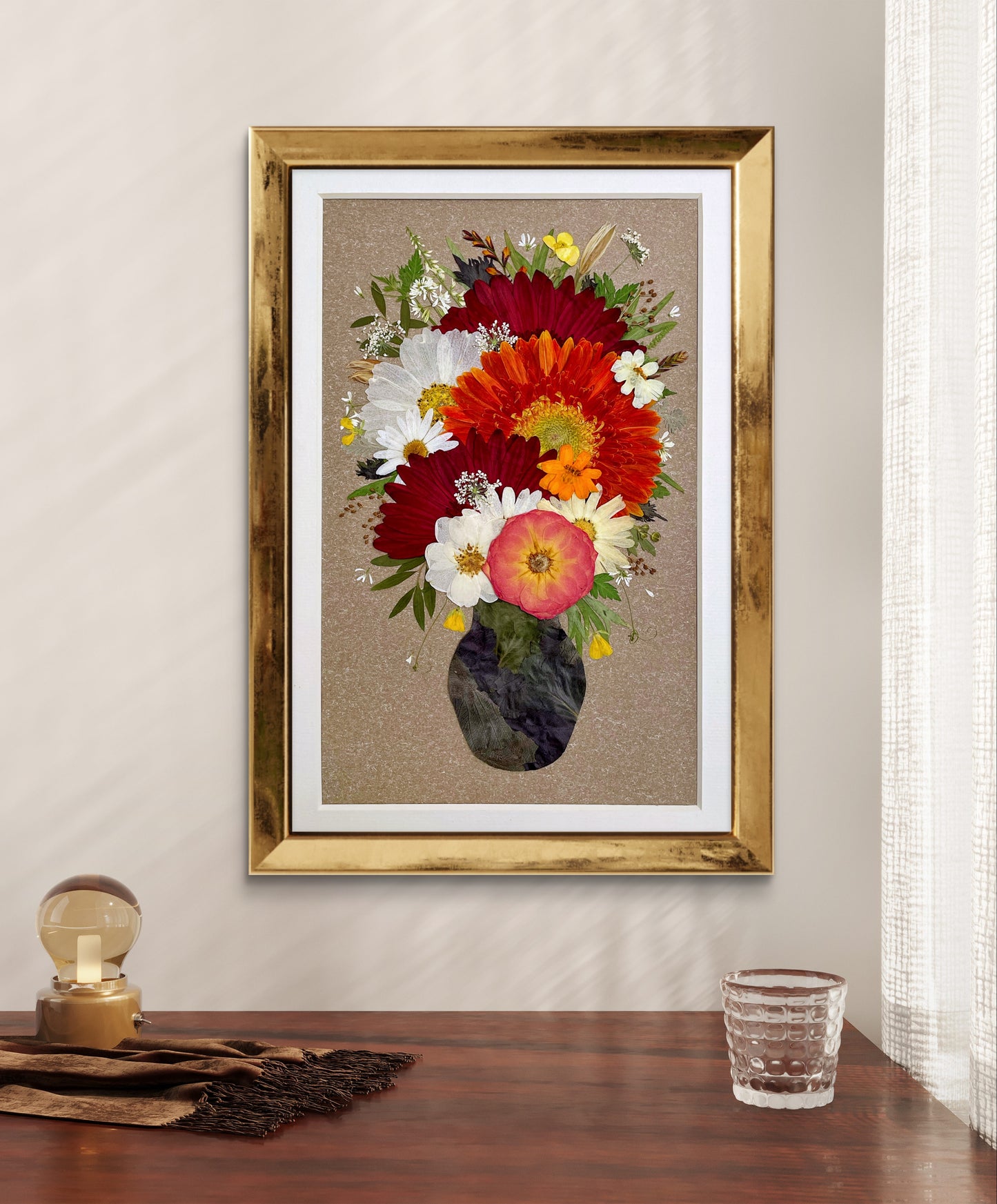 Vintage Frame - Flower In Vase