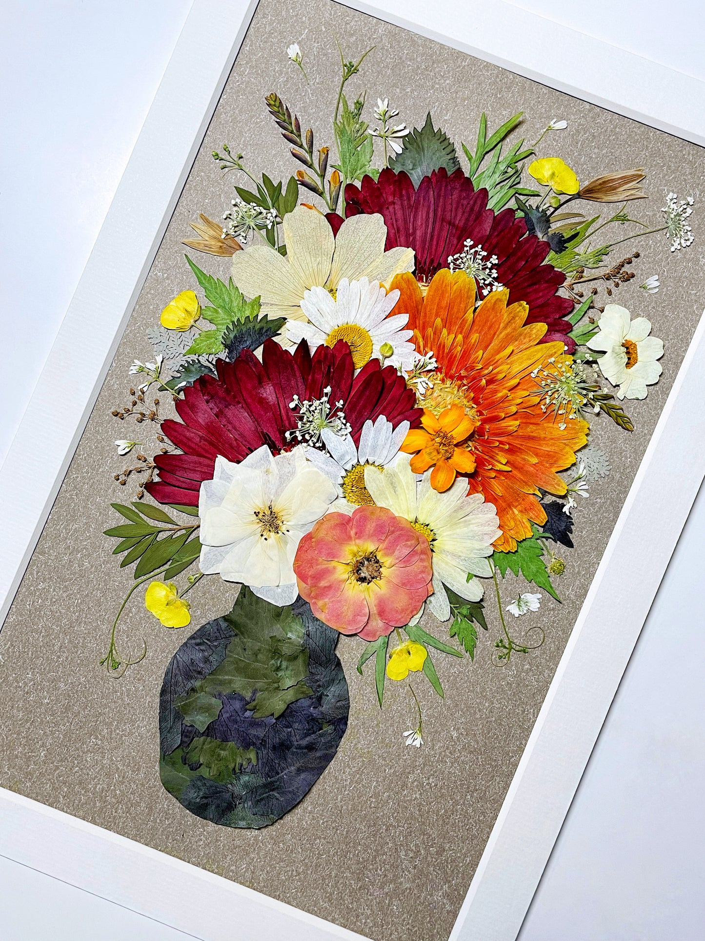 Vintage Frame - Flower In Vase