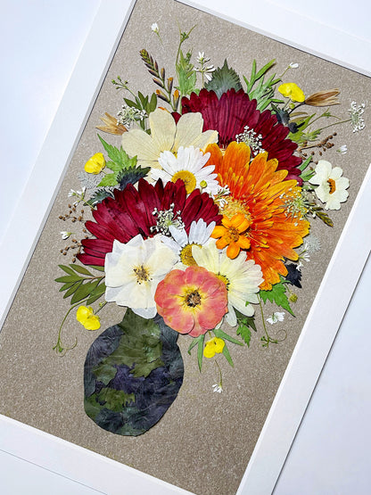 Vintage Frame - Flower In Vase