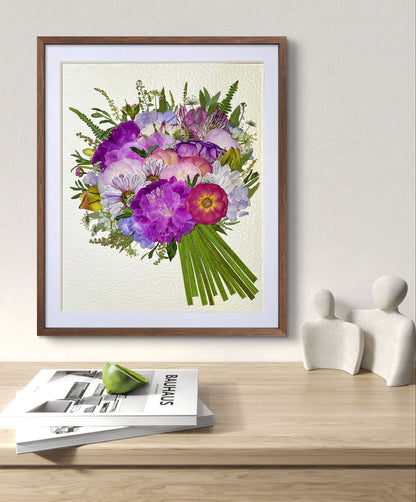 PURPLE FLOWER BOUQUET
