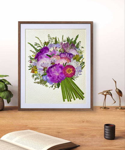 PURPLE FLOWER BOUQUET