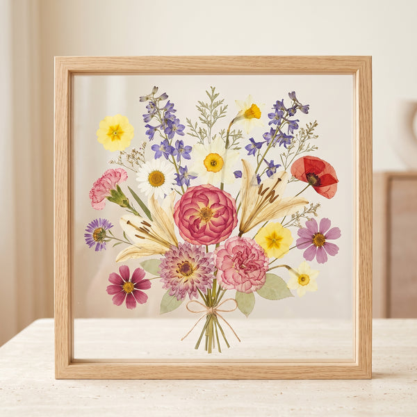 A Bouquet of Us | Family Birth Flower Frame