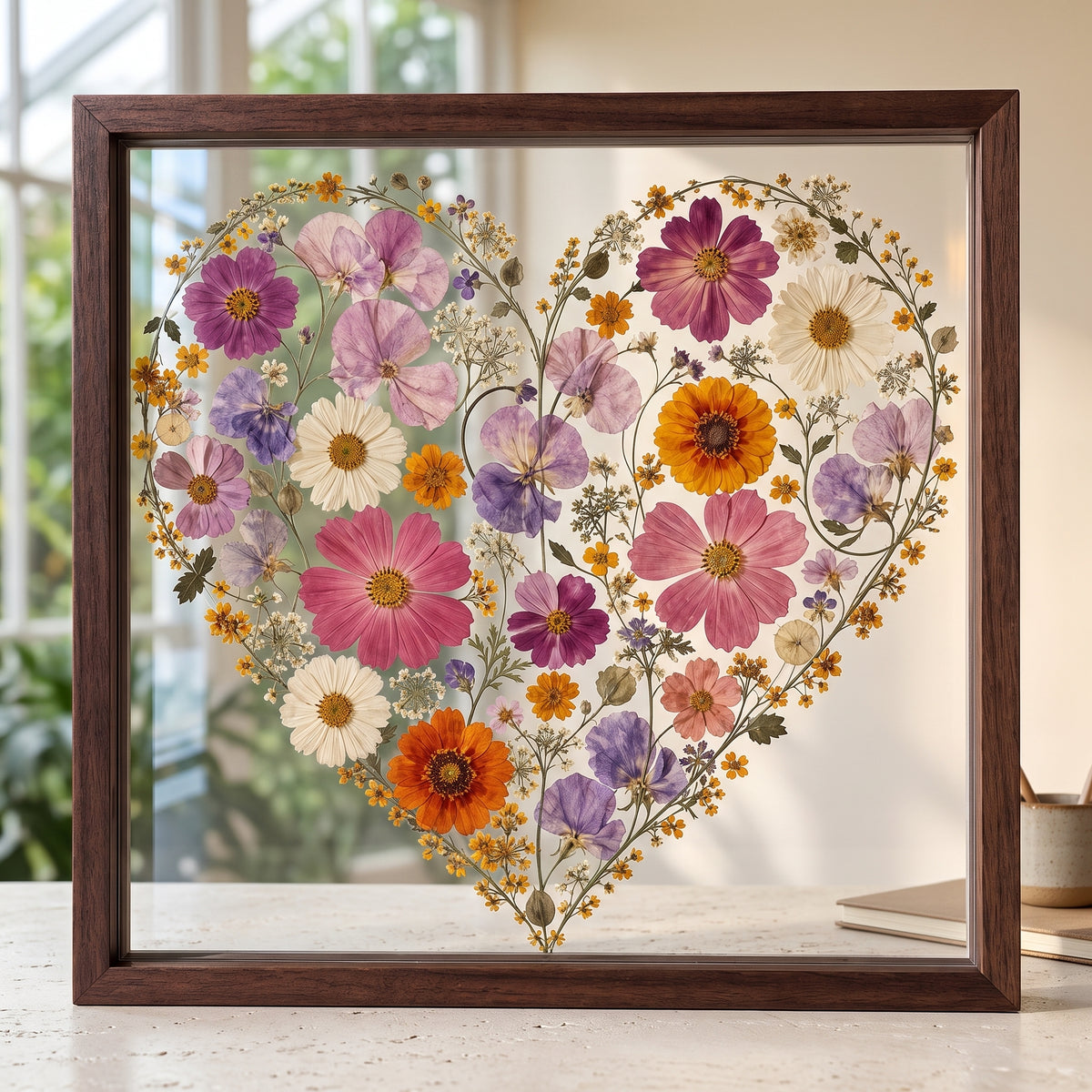 Two Birth Flowers, One Heart
