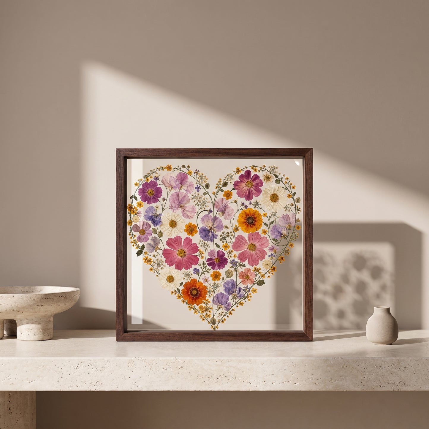 Two Birth Flowers, One Heart