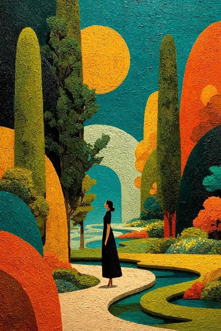 Sunlit Passage — Mediterranean Garden