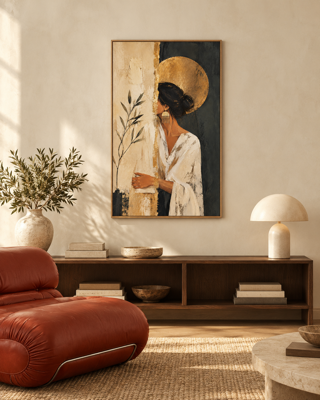 Quiet Muse — Woman with Olive Branch