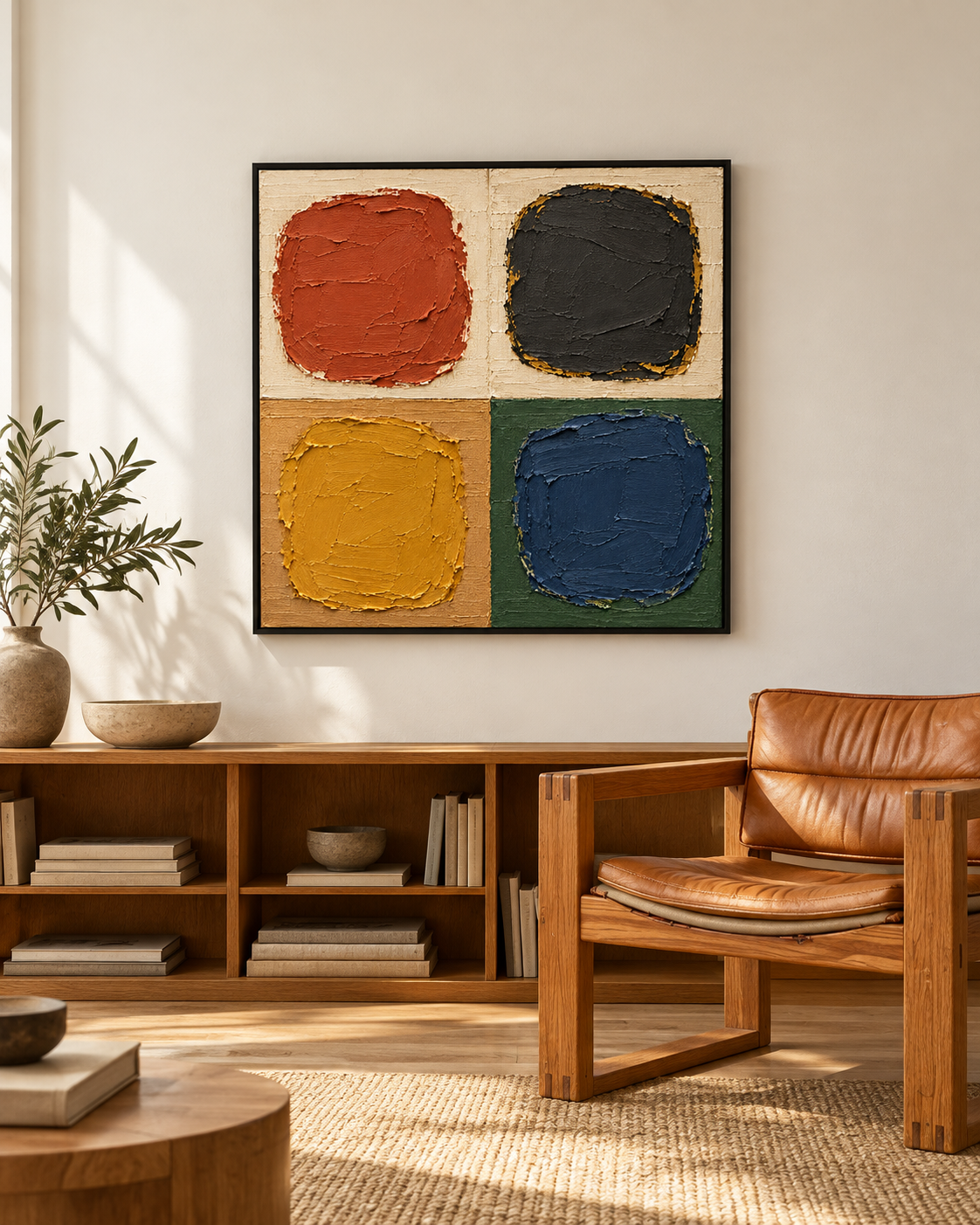 Four Earths — Color Block Abstract