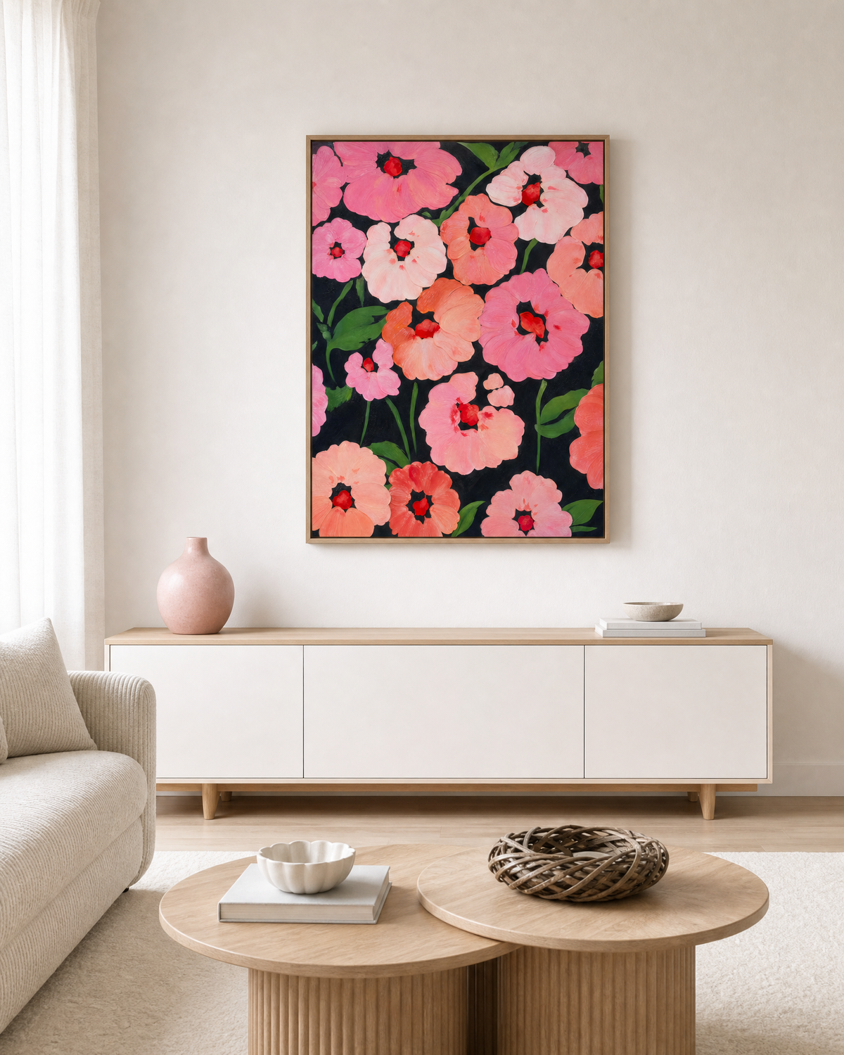 Poppies on Black