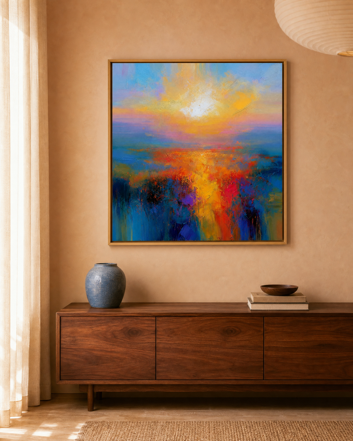 Golden Hour Over Violet Marsh
