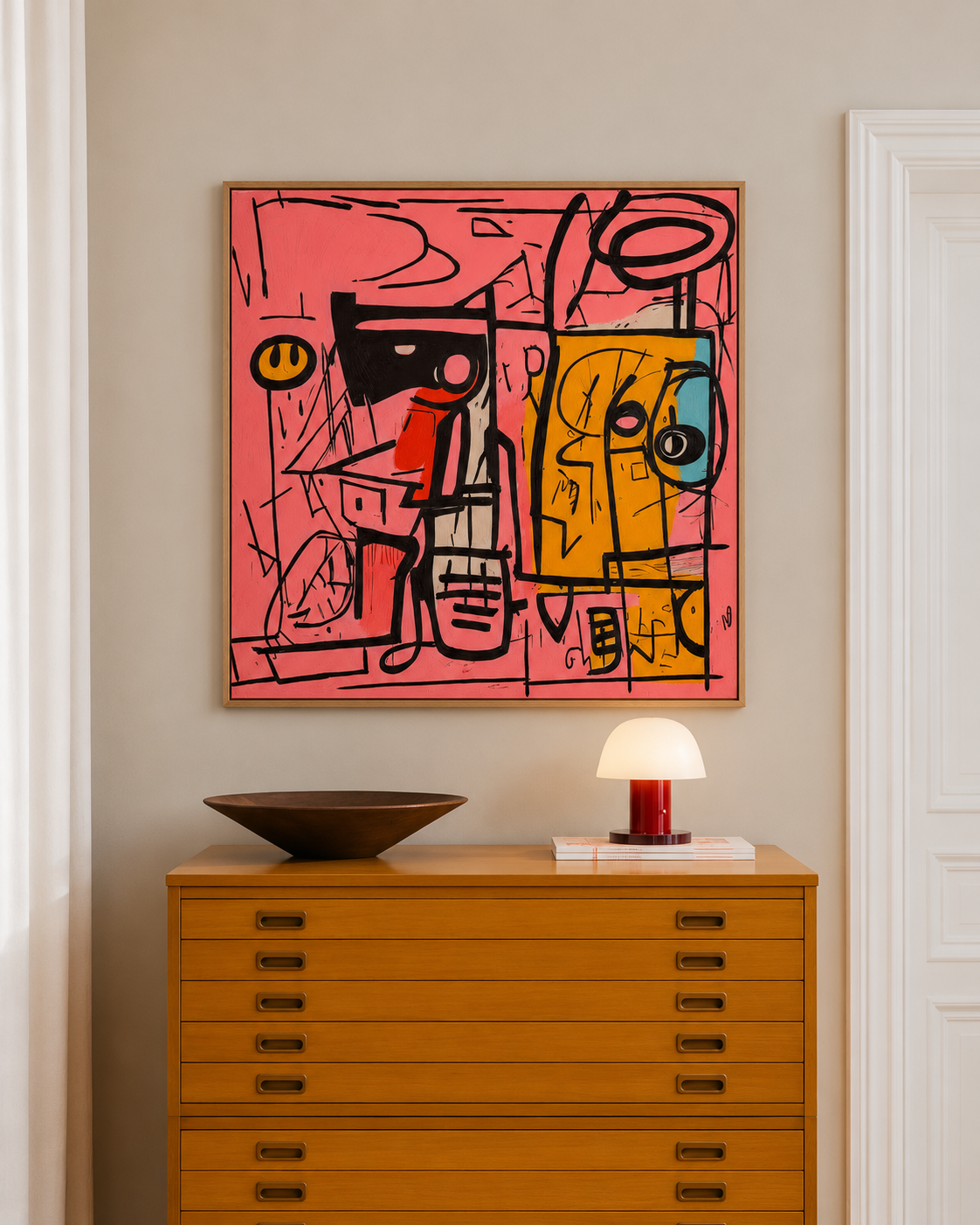 Pink Frequencies — Abstract Faces