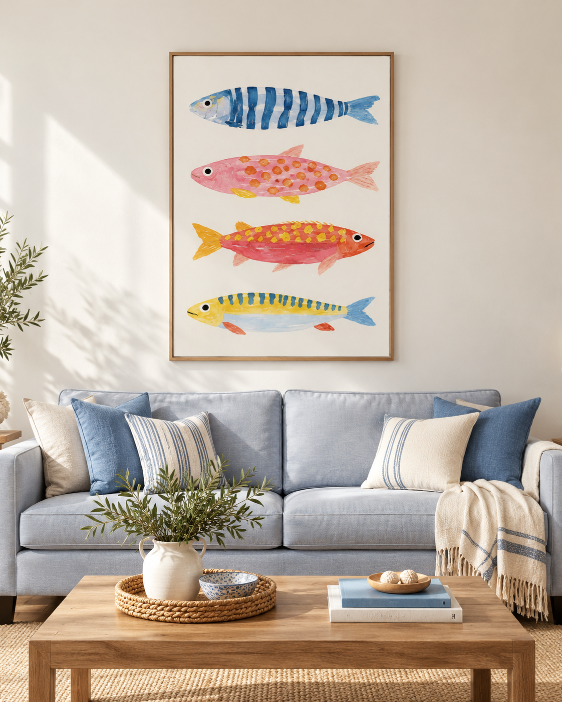 Four Little Fish — Playful Coastal Study