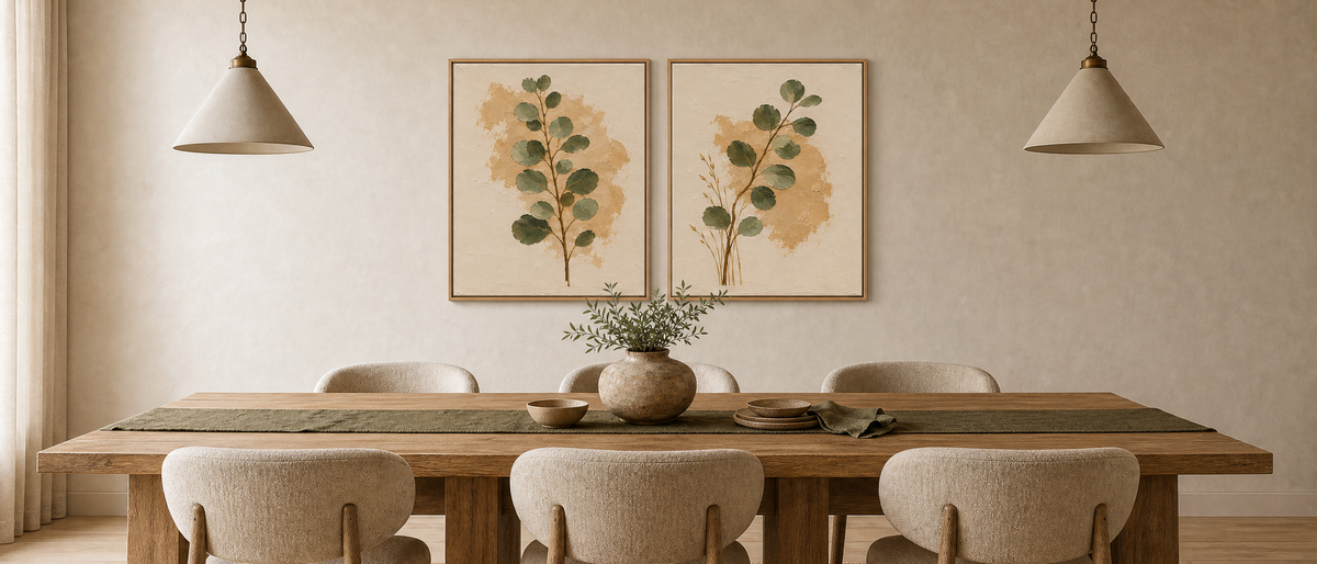 Sage Botanicals — Two-Panel Canvas Set