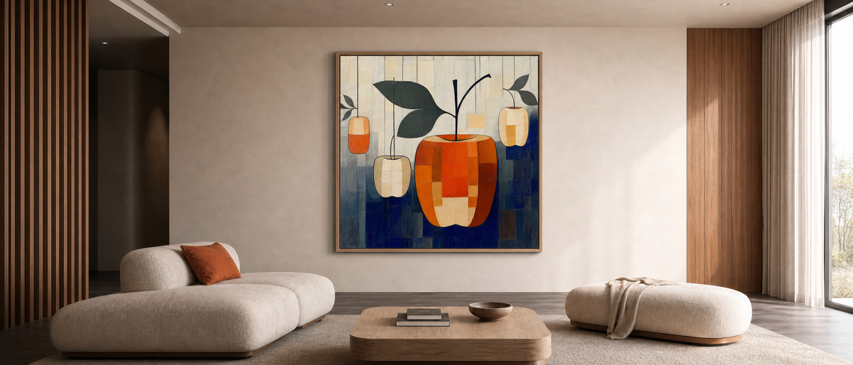Hanging Apples in Patchwork Light