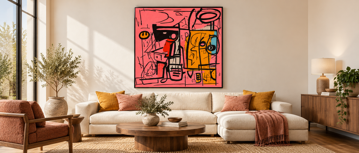 Pink Frequencies — Abstract Faces