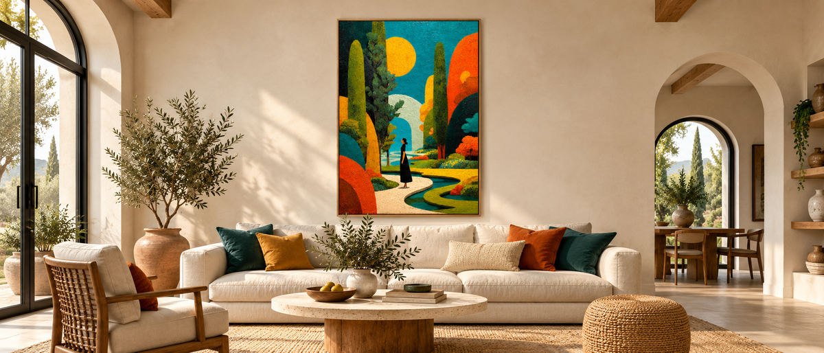 Sunlit Passage — Mediterranean Garden