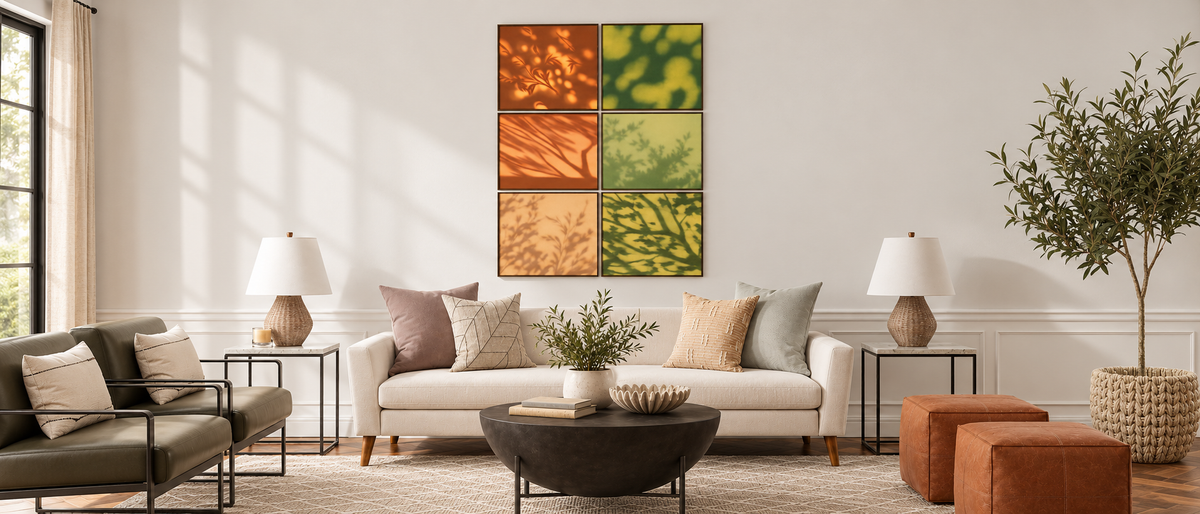 Shadows of the Garden — Six-Panel Canvas Set